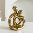 Ceramic Couple Candlestick Modern Nordic Suit Retro Aromatherapy Candle Cup Ornaments