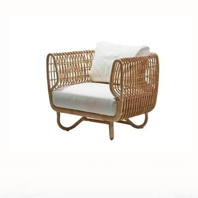 Outdoor Sofa Woven Rattan Chair Tea Table Combination